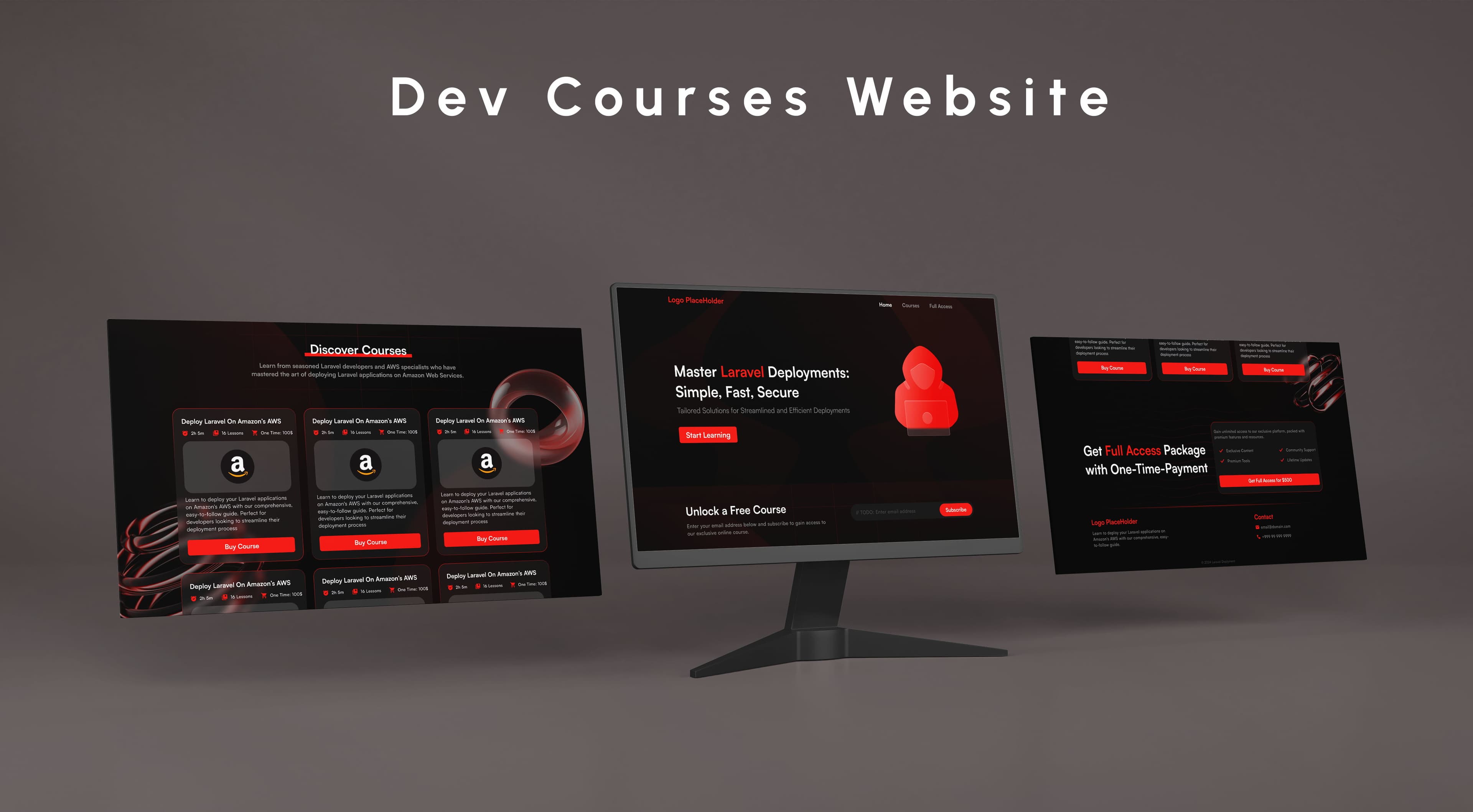 Dev Courses Website